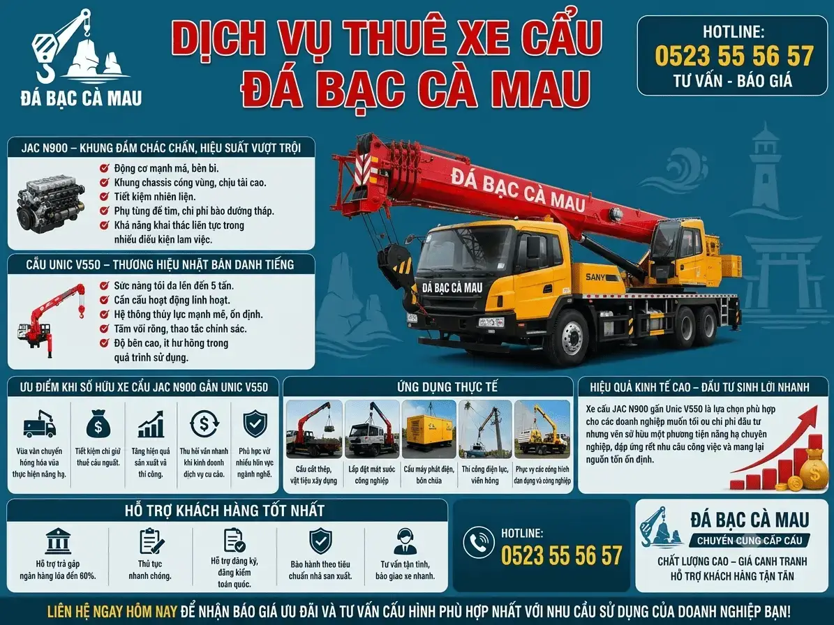 Dịch Vụ Thêu Xe Cẩu KATO Xe Cẩu Tự Hành Đá Bạc Cà Mau