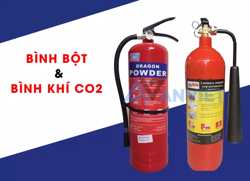 Hướng dẫn phân biệt bình chữa cháy bột và khí CO2 đơn giản, chuẩn xác