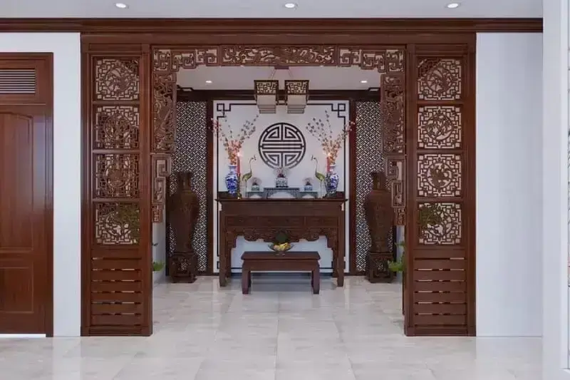 Cắt CNC vách ngăn bàn thờ