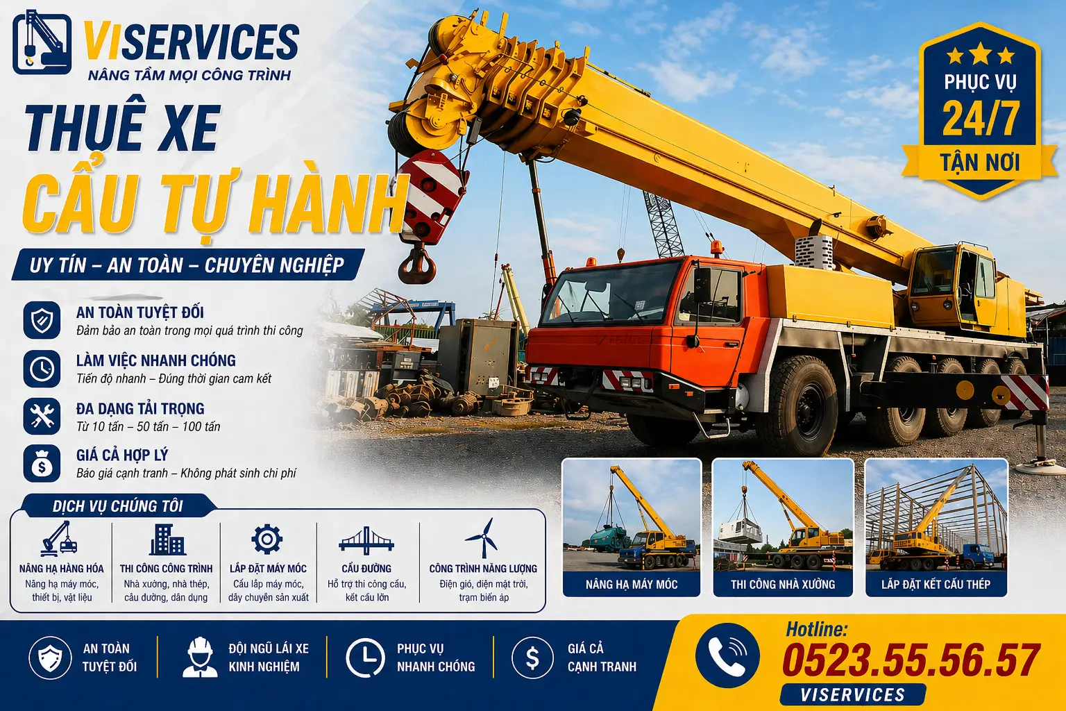 Thuê Xe Cẩu Tự Hành