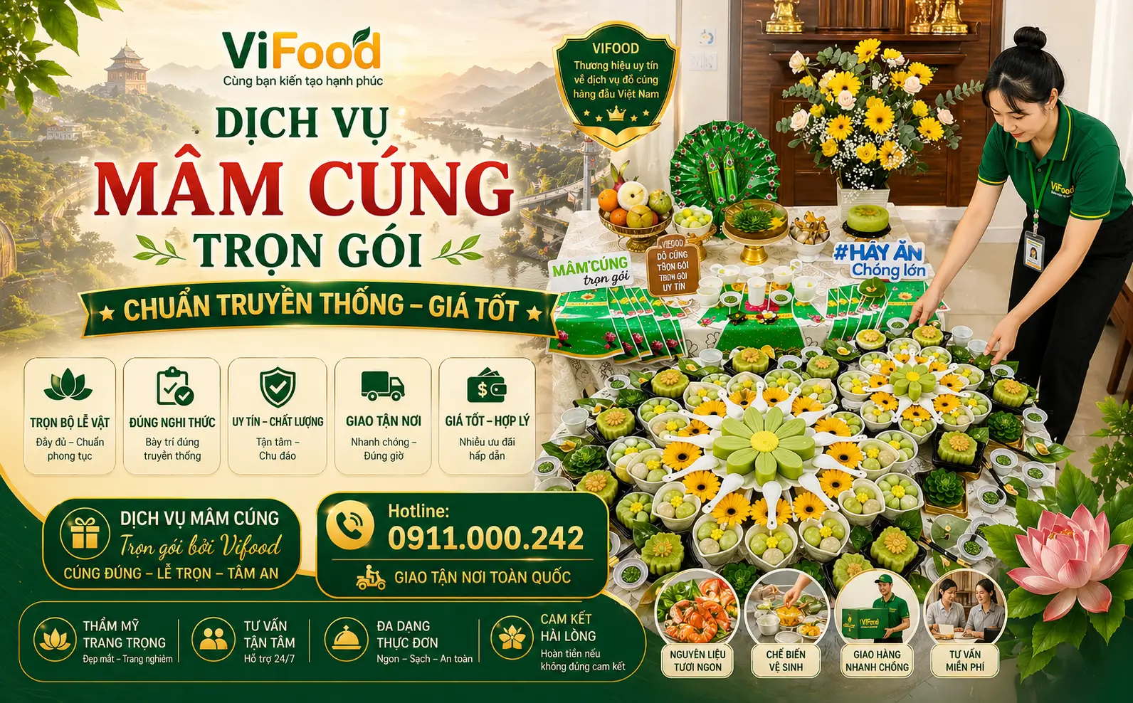 Dịch Vụ Làm Mâm Cúng Đầy Tháng Bé Trai
