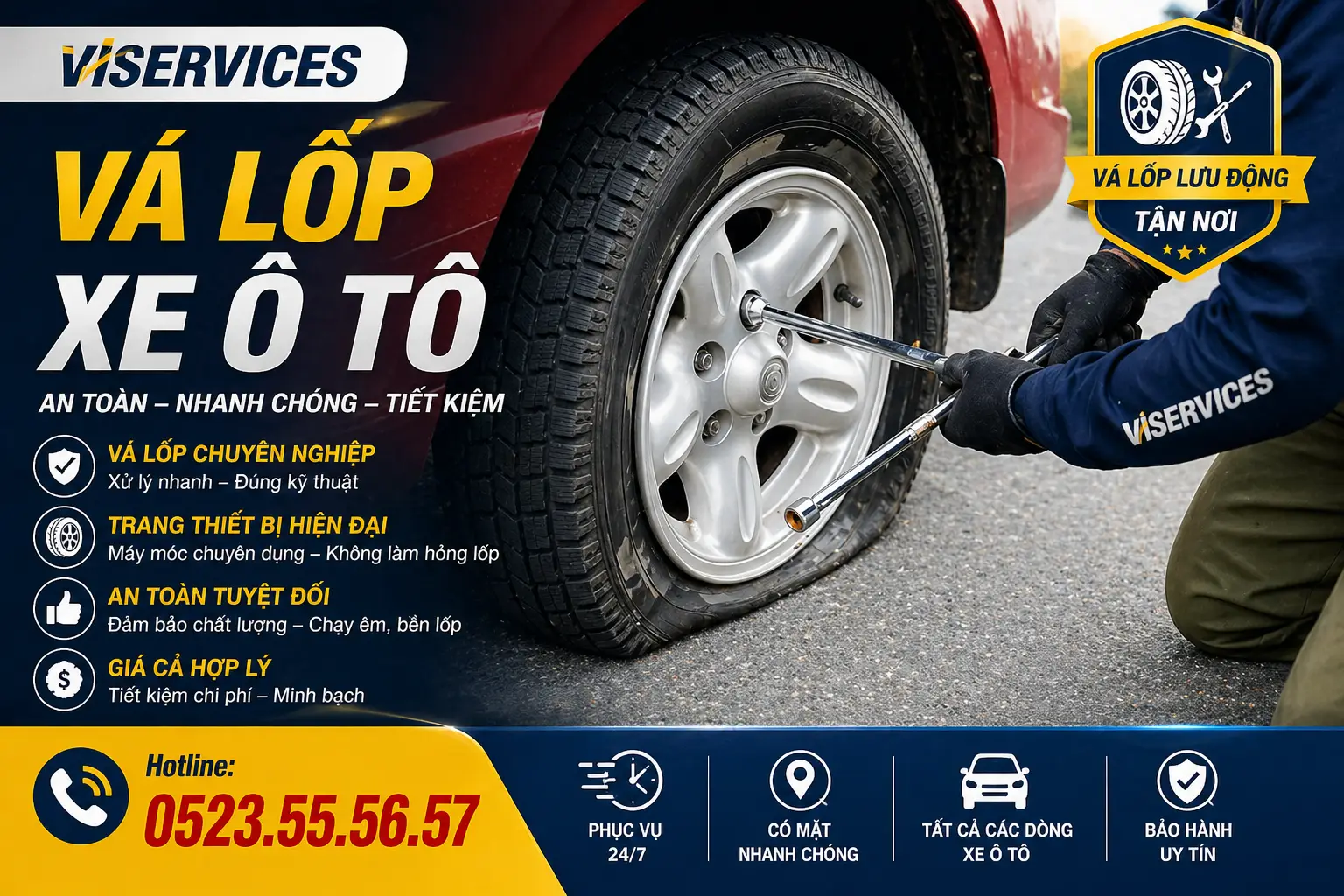 Vá Lốp Xe Lưu Động