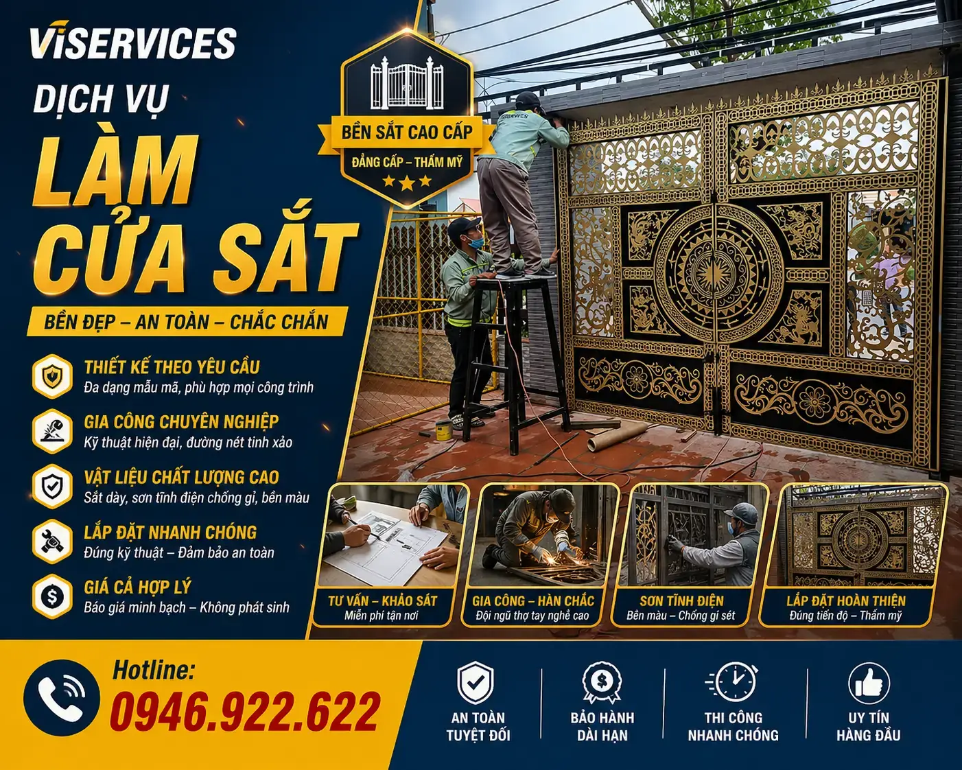 Làm Cửa Sắt Giá Rẻ