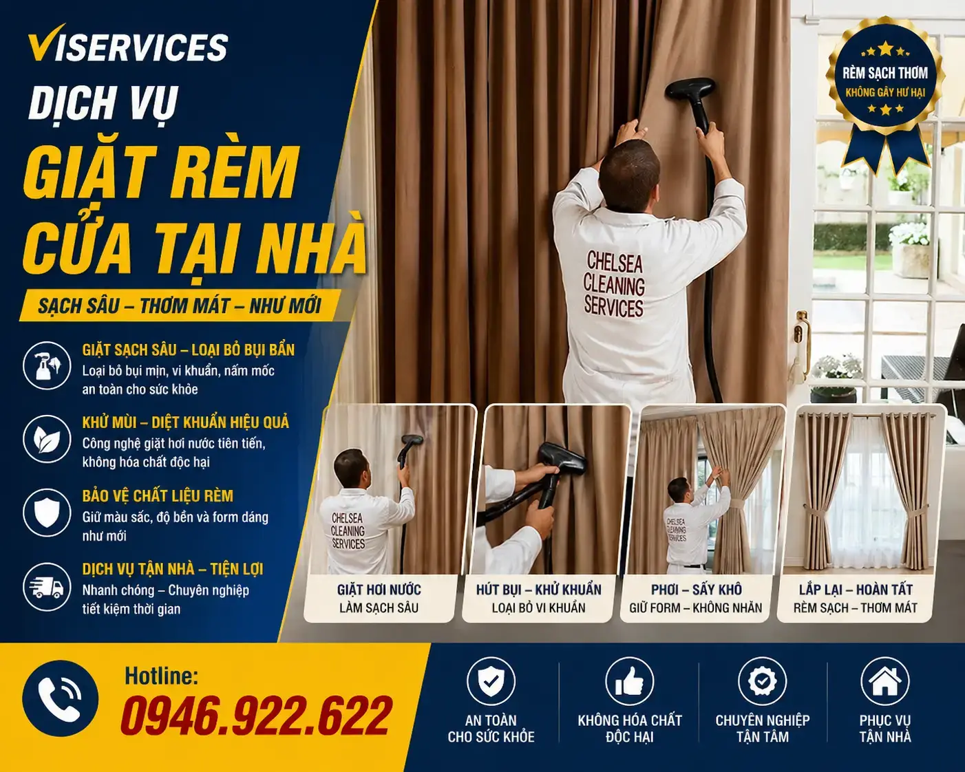 Dịch vụ vệ sinh rèm cửa